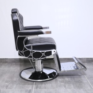 เก้าอี้ตัดผมชายแบบคลาสสิกสไตล์โบราณ ระบบไฮดรอลิก หนัง PU ทนทาน โครงเหล็ก รับสั่งทำทรงผม - Product Image 5