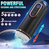 Automatischer Teleskop-Saugmasturbator mit Vibration, Intelligenter Heizung, Sexy Stimme und Kopfhörer - Taschenmuschi Sexspielzeug für Männer