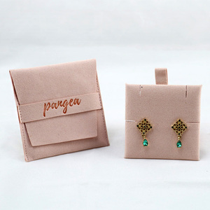 Bolsa de Joyería de Microfibra Sintética Estilo Nuevo, Bolsa de Exhibición de Joyería de Terciopelo Personalizada con Logotipo - Product Image 3