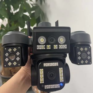 Caméra <span class=keywords><strong>de</strong></span> <span class=keywords><strong>surveillance</strong></span> extérieure S9 4G à énergie solaire, à quatre caméras, à quatre vues, avec communication vocale et suivi <span class=keywords><strong>de</strong></span> la forme humaine - Product Image 1