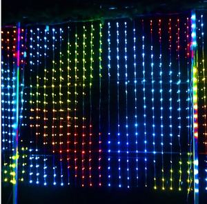 <span class=keywords><strong>Guirnalda</strong></span> de Luces LED RGB Inteligente para Decoración de Ventanas y Paredes en Exteriores, Clasificación IP44, Regulable, Color Personalizable - Product Image 1