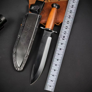 Couteau de chasse professionnel à lame fixe avec manche en bois de santal, acier inoxydable 8Cr13MoV, couteau de survie en plein air, outil de camping, OEM - Product Image 6