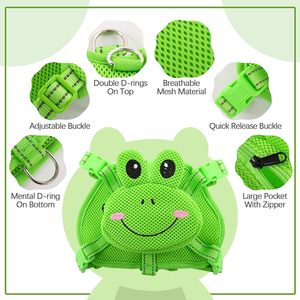 Premium carino auto trasportino zaino per cani imbracatura No-Pull caratteristica con D-Ring per piccoli animali domestici di medie dimensioni - Product Image 2