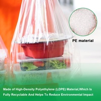 Sacs en plastique transparents LDPE personnalisés avec logo imprimé, sacs de shopping réutilisables pour l'emballage de détail