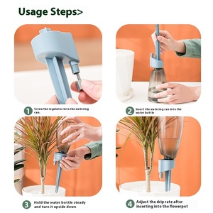Dispositif d'arrosage automatique pour plantes domestiques, minuteur pour jardinière paresseuse avec entraînement à engrenages 360°, irrigation goutte à goutte en plastique pour personnes occupées 001 Plastique - Product Image 2