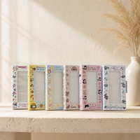 Album Foto Strip Vertikal Empat Kotak Gaya Korea Lerp&40 Pockets dengan Jendela Penutup Transparan untuk Tampilan DIY Album KPOP
