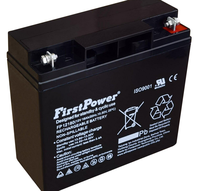 Batería de Almacenamiento Recargable Sin Mantenimiento FirstPower FP12180 de 12 Voltios y 18 Ah para Estación Base de Comunicación, Panel de Corriente Continua