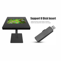 Table tactile LCD intégrée, tout-en-un, debout, à deux pieds, table tactile de 32 à 43 pouces