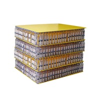 Feuilles de séparation en plastique polypropylène à bord rond de 4mm/tampons de couche d'emballage de bouteilles/diviseur de palettes avec 4 coins ronds