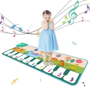 Jumon, juguetes educativos musicales para bebés, alfombrillas de baile para teclado De chico, alfombrilla de Piano portátil para niños pequeños