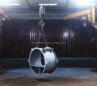 Ventilateur d'extraction de fumée à double vitesse série HTF-II, électrique 380V, haute température, résistant au feu, roulement à billes, modèle OEM