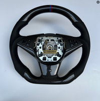 Volant en fibre de carbone personnalisé pour BMW E60 E63 avec cuir perforé