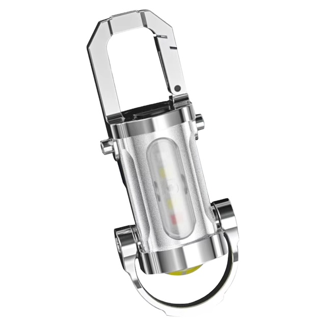 COB Work Light Super Bright Mini Keychain Flashlight Waterproof TYPE-C Rechargeable LED Portable Camping Pocket Lamp