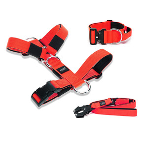 Conjunto de arnés de <span class=keywords><strong>neopreno</strong></span> suave y resistente, Collar táctico acolchado para perro - Product Image 5