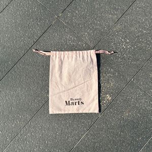 Promotional Organic Cotton <b>Drawstring</b> <b>Pouch</b> Recyclable Cotton Dust Bag With Printed Ribbon - Product Image 2