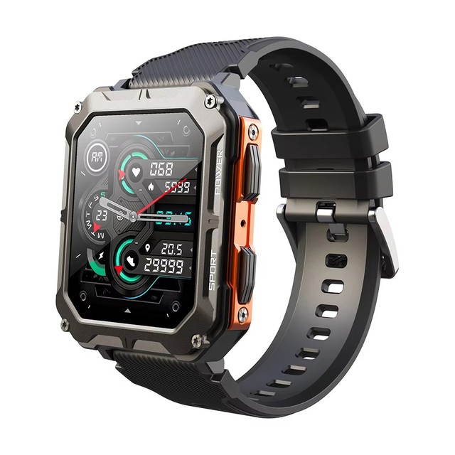 2026 Outdoor Call Smart Watch C20 Pro, Chip RTL8763E 1.83inch Big Display BT Call 128MB Memory Heart Rate Monitoring