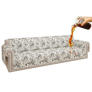 Funda de <span class=keywords><strong>Sofá</strong></span> Floral de 3 Plazas, Antipolvo, Antiderrames, Lavable, Fácil de Colocar, Duradera, para Sala de Estar - Product Image 1