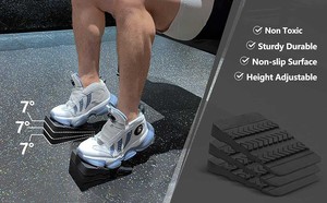 Set di 6 Cunei Regolabili Antiscivolo in Gomma <span class=keywords><strong>per</strong></span> Squat, Rampa <span class=keywords><strong>per</strong></span> Sollevamento Pesi, Stretcher <span class=keywords><strong>per</strong></span> Polpacci, Attrezzatura Sportiva - Product Image 3