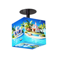 Écran LED Cube pour centre commercial avec affichage quatre faces P2.5mm, luminosité 500cd, couleur pleine pour la publicité intérieure/extérieure