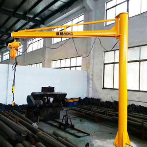 Grúa Cantilever de Columna de Acero de 0.5 Toneladas, 1 Tonelada, 2 Toneladas, 5 Toneladas con Rotación de 270 Grados y Montaje en Suelo - Product Image 1