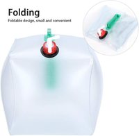 Bidons pliables de 5 litres, conteneur d'eau pliable de 10 litres, 20 litres, sac à eau pliable pour l'extérieur