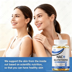 แคปซูลซอฟเจลกลูต้าไธโอนคอลลาเจน NAC สูตรเฉพาะสำหรับ OEM แบรนด์ส่วนตัว |   สูตรสารต้านอนุมูลอิสระสองเท่าเพื่อเสริมสร้างภูมิคุ้มกัน ดีท็อกซ์ บำรุงความงาม - Product Image 2