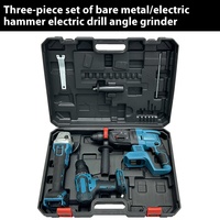 Ensemble de quatre pièces de batterie au lithium haute puissance Kit d'outils électriques sans balais 4-en-1 pour l'emballage de boîtes de commerce extérieur