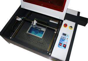 Machine de gravure laser CO2 de bureau <span class=keywords><strong>LY</strong></span> Laser 4040 50W, zone de travail 400*400mm, fonction numérique, table alvéolée, haute vitesse AI/LAS - Product Image 6