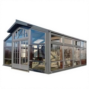 Abri de jardin moderne en aluminium pour l'extérieur, imperméable, véranda, serre, hôtels, solarium commercial, jardin d'hiver, villa - Product Image 1