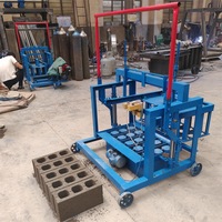 Machine à fabriquer des blocs multifonctionnelle pour la maison, vente en gros d'usine, petite machine mobile BL4-45 pour la fabrication de briques