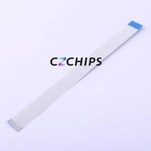 JS05B-16P-100-3-4 FFC Cable (Flexible Flat Cable) P=0.5mm Connector 16P 0.5mm 0.3mm Reverse - Product Image 2