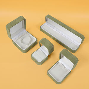 Boîte à bijoux en velours <span class=keywords><strong>de</strong></span> forme octogonale, boîte d'emballage <span class=keywords><strong>de</strong></span> bijoux <span class=keywords><strong>de</strong></span> luxe avec logo personnalisé SIFOO, ensemble <span class=keywords><strong>de</strong></span> boucles d'oreilles, collier, bague, bracelet - Product Image 5