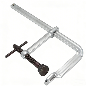 Abrazadera en F de Alta Resistencia con Almohadilla Giratoria Negra - Abrazadera de Barra de Liberación Rápida de 12 Pulgadas para Trabajos de Madera y Soldadura - Product Image 4
