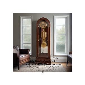 Orologio da Terra in Stile Antico Francese, Design Country, 31 Giorni di Autonomia, Movimento Meccanico <span class=keywords><strong>a</strong></span> Carica Manuale, <span class=keywords><strong>Pendolo</strong></span> in Legno, Orologio Nonno <span class=keywords><strong>Hermle</strong></span> - Product Image 1