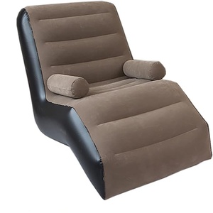 Chaise longue <span class=keywords><strong>gonflable</strong></span> unique de haute qualité Air Valve accoudoir dossier sauter canapé <span class=keywords><strong>salon</strong></span> floqué chaise longue pour bureaux <span class=keywords><strong>jardin</strong></span> - Product Image 1