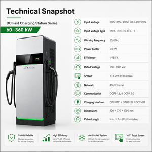 Station de recharge rapide publique DC haute puissance 360 kW pour la recharge sur autoroute - Product Image 3