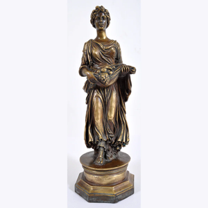 Escultura <span class=keywords><strong>de</strong></span> Victor <span class=keywords><strong>Rousseau</strong></span> en bronce desnudo contemplando a Beethoven - Product Image 3