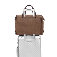 Sac en toile ZUOLUNDUO, sacoche d'affaires, sac à bandoulière, sac à dos en toile grand format, trois utilisations