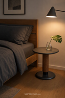 Table d'appoint ronde en fer minimaliste pour salon