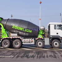 Camion malaxeur à béton mobile 8x4 12 m3 de marque ZOOMLION CNG, châssis Shackman, neuf, 2024, à vendre aux États-Unis