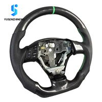 Setir Mobil Sport Serat Karbon Kulit Tempa Khusus untuk Mazda Speed 3 Mps Hatchback 2006 2007 2008 2009