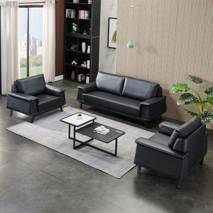 Ensemble de <span class=keywords><strong>canapé</strong></span> modulaire avec fauteuil inclinable 5 places en similicuir Confort ergonomique Meubles de salon Facile à assembler - Product Image 4