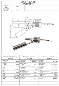 Sensore Levei ad alta temperatura del carburante Sus304 1/2 NPT sensore di livello del serbatoio 24V interruttore a galleggiante del livello del liquido per il rilevamento - Product Image 6