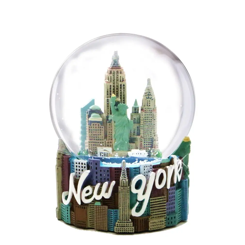 맞춤형 고품질 수지 기념품 뉴욕 스노우 글로브 파리 에펠 탑 스노우 글로브 크리스탈 볼