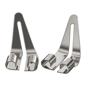 หัวแร้งบัดกรีสแตนเลส หัวแบนรูปสามเหลี่ยม สำหรับซ่อมพลาสติก เครื่องมือปรับผิวเรียบ รูปทรงใบสปริง - Product Image 2