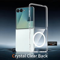 Étui transparent magnétique en TPU et PC anti-rayures pour Samsung Galaxy Z Flip 8, coque de protection transparente pour Samsung Z Flip 8