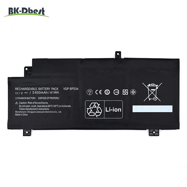 Best Quality Real Capacity 3650mAh 41Wh VGP-BPS34 BPL34 Laptop Battery for Sony SVF14A14CXS SVF14A15CXP SVF14A1C001S SVF14A1SAC
