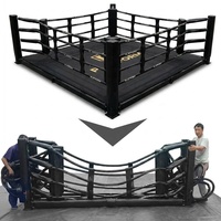 Ring de Boxeo Plegable con Logotipo Personalizado, Instalación Rápida, Equipo Pequeño y Plegable para Entrenamiento de Boxeo