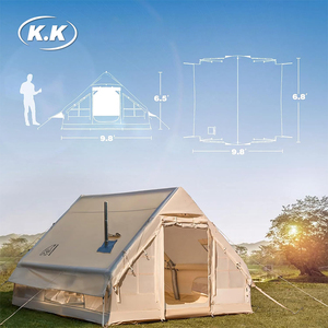 Kawagebo Kamp (KK) 10' X 7' Inflable 6.3 ㎡   Carpa <span class=keywords><strong>de</strong></span> Glamping Inflable para 3-4 Personas, Carpa <span class=keywords><strong>de</strong></span> Camping <span class=keywords><strong>de</strong></span> Tela Oxford - Product Image 4