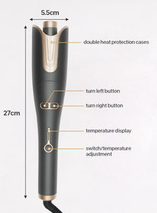 Fer à boucler électrique automatique rotatif personnalisable, chauffage PTC, affichage LED de la température, baril céramique ionique, 40W, usage domestique - Product Image 6
